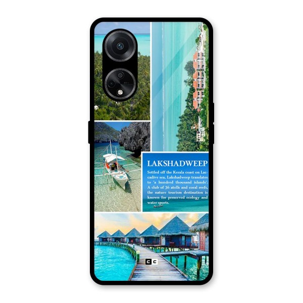 Lakshadweep Collage Glass Back Case for Oppo F23