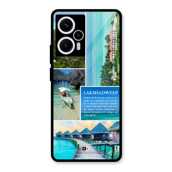 Lakshadweep Collage Glass Back Case for Poco F5