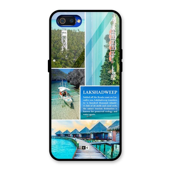 Lakshadweep Collage Glass Back Case for Realme C2