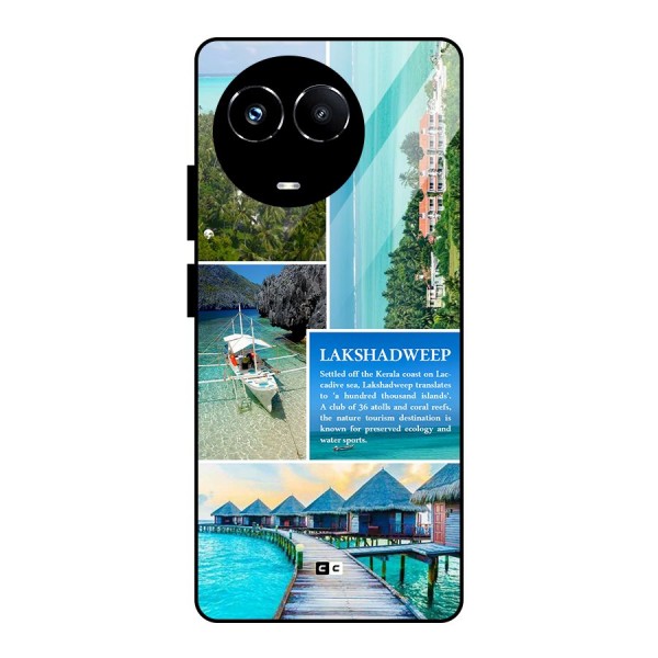 Lakshadweep Collage Glass Back Case for Realme Narzo 60X