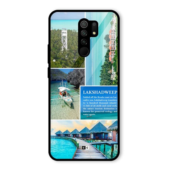 Lakshadweep Collage Glass Back Case for Redmi 9 Prime