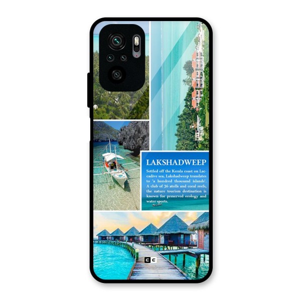 Lakshadweep Collage Glass Back Case for Redmi Note 10S