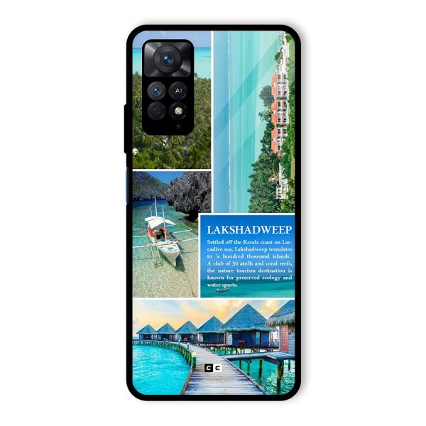 Lakshadweep Collage Glass Back Case for Redmi Note 11 Pro