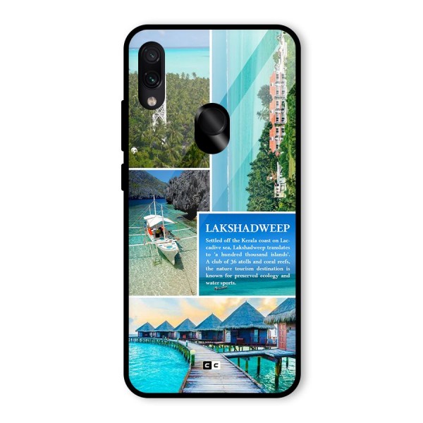 Lakshadweep Collage Glass Back Case for Redmi Note 7S