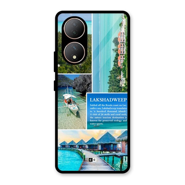 Lakshadweep Collage Glass Back Case for Vivo T2