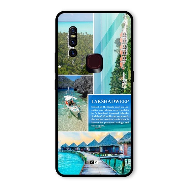 Lakshadweep Collage Glass Back Case for Vivo V15