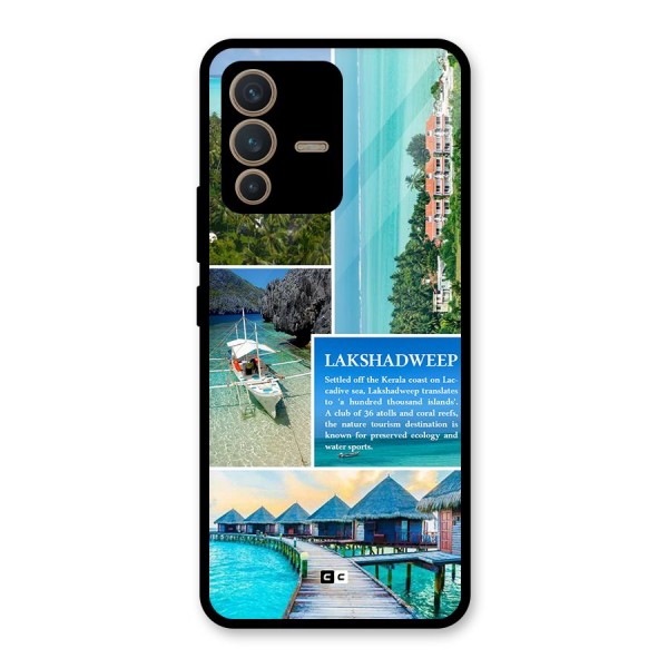 Lakshadweep Collage Glass Back Case for Vivo V23 5G