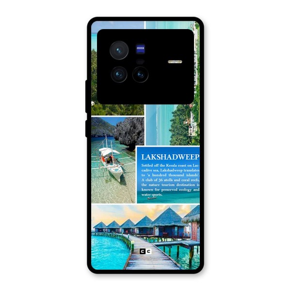 Lakshadweep Collage Glass Back Case for Vivo X80