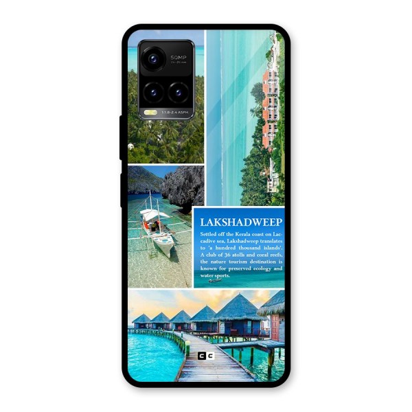 Lakshadweep Collage Glass Back Case for Vivo Y21G