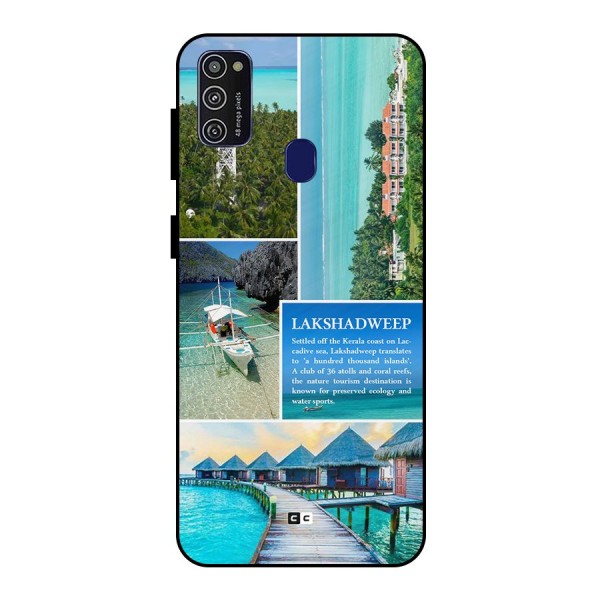 Lakshadweep Collage Metal Back Case for Galaxy M21