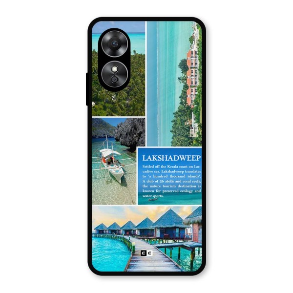 Lakshadweep Collage Metal Back Case for Oppo A17