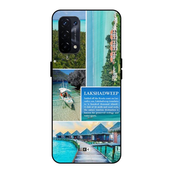 Lakshadweep Collage Metal Back Case for Oppo A74 5G