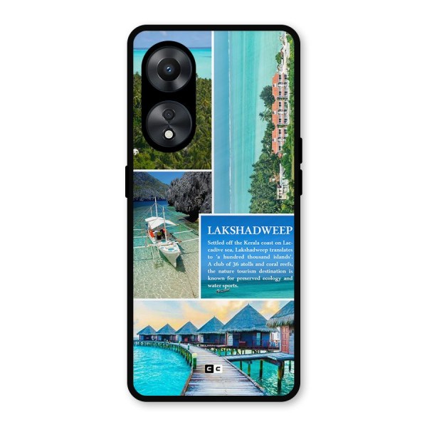 Lakshadweep Collage Metal Back Case for Oppo A78