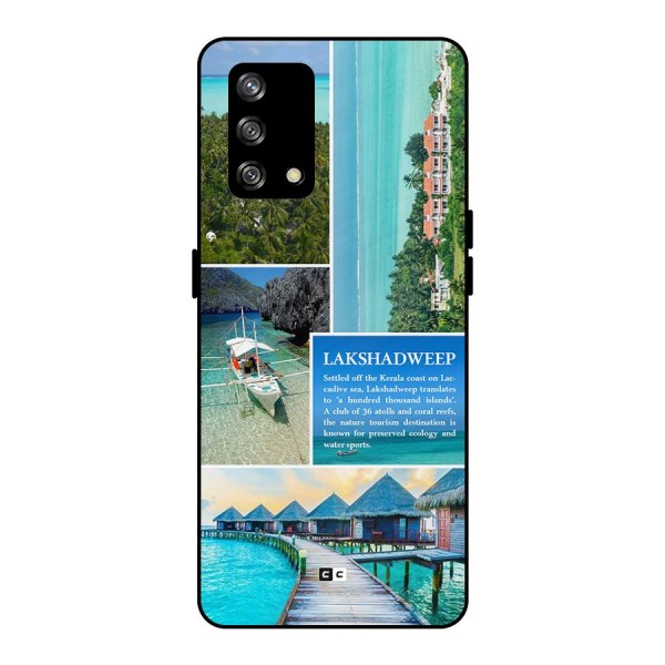 Lakshadweep Collage Metal Back Case for Oppo F19s