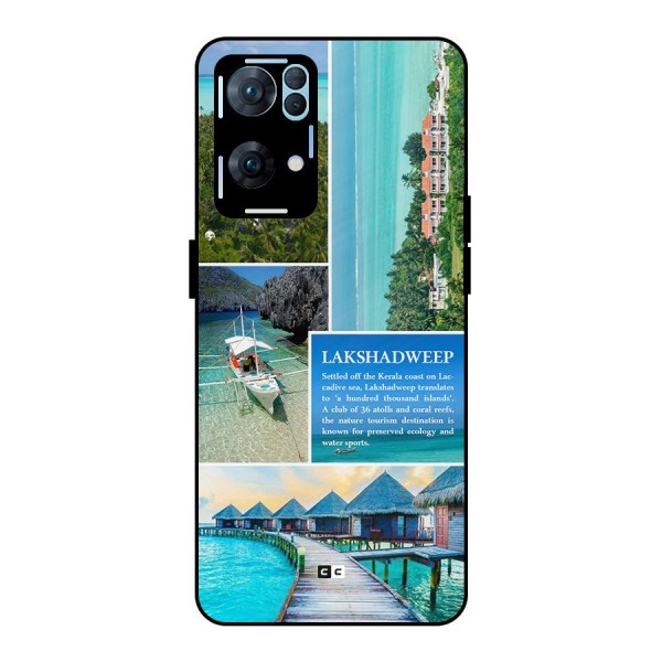 Lakshadweep Collage Metal Back Case for Oppo Reno7 Pro 5G