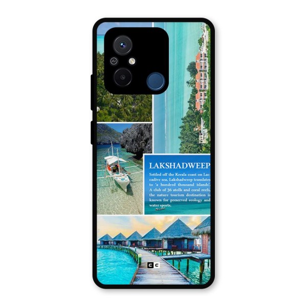 Lakshadweep Collage Metal Back Case for Poco C55