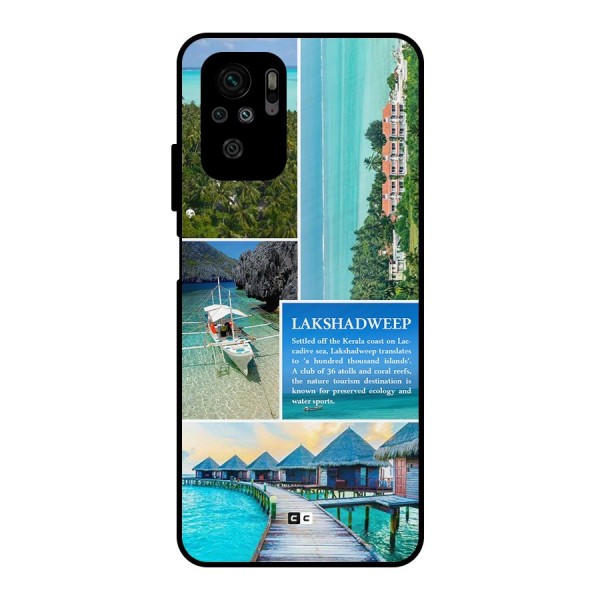 Lakshadweep Collage Metal Back Case for Redmi Note 10S