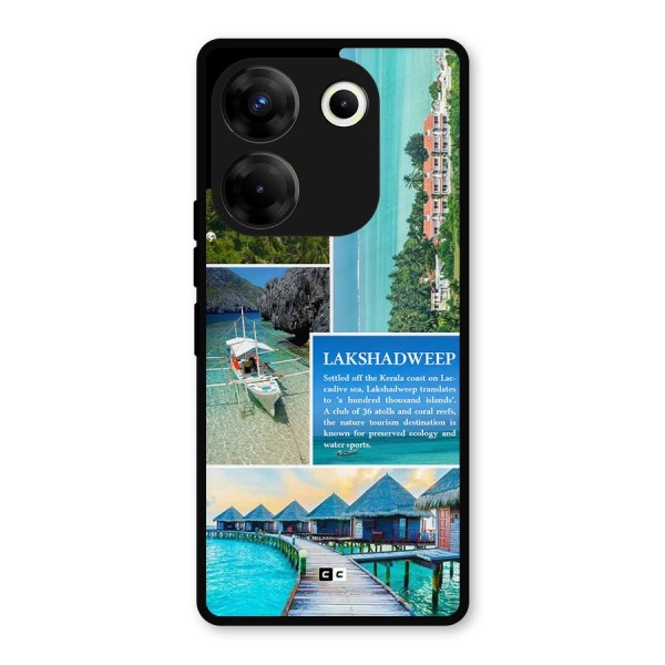 Lakshadweep Collage Metal Back Case for Tecno Camon 20 Pro