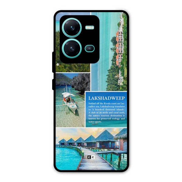 Lakshadweep Collage Metal Back Case for Vivo V25