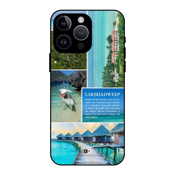 Lakshadweep Collage Metal Back Case for iPhone 14 Pro Max
