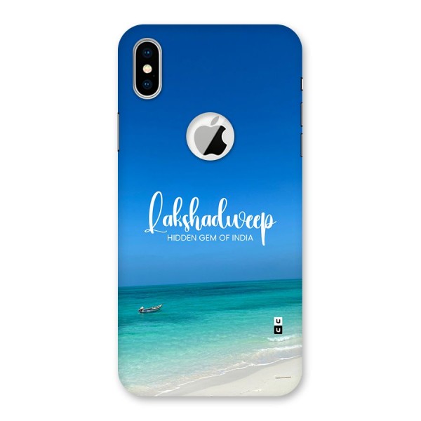 Lakshadweep Hidden Gem Back Case for iPhone XS Logo Cut