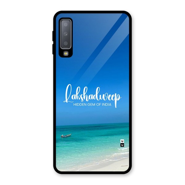 Lakshadweep Hidden Gem Glass Back Case for Galaxy A7 (2018)