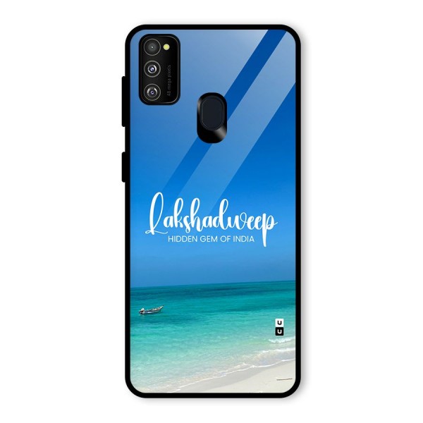 Lakshadweep Hidden Gem Glass Back Case for Galaxy M21