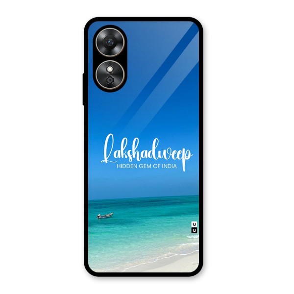 Lakshadweep Hidden Gem Glass Back Case for Oppo A17