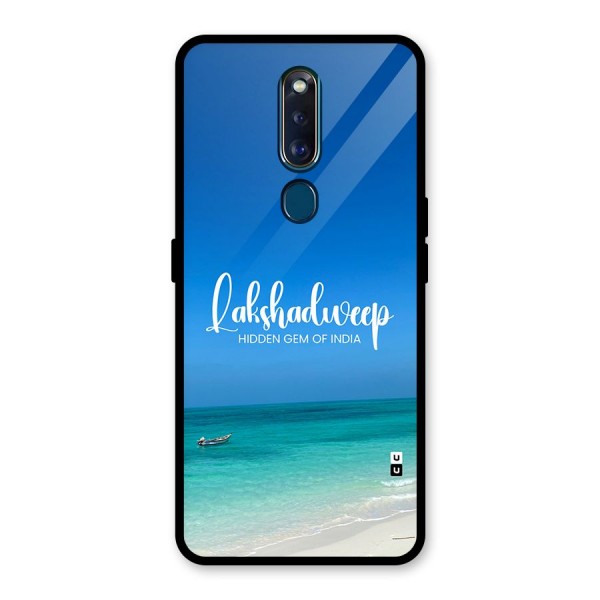 Lakshadweep Hidden Gem Glass Back Case for Oppo F11 Pro