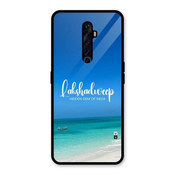 Lakshadweep Hidden Gem Glass Back Case for Oppo Reno2 F