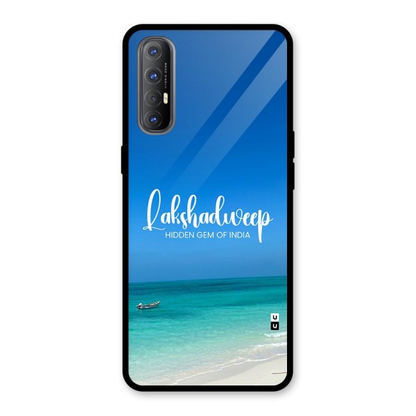 Lakshadweep Hidden Gem Glass Back Case for Oppo Reno3 Pro