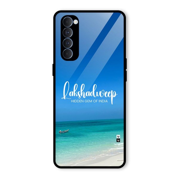 Lakshadweep Hidden Gem Glass Back Case for Oppo Reno4 Pro