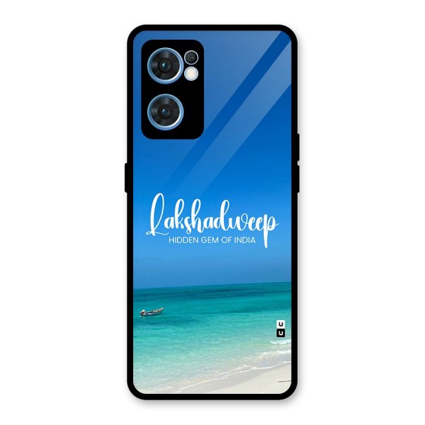 Lakshadweep Hidden Gem Glass Back Case for Oppo Reno7 5G