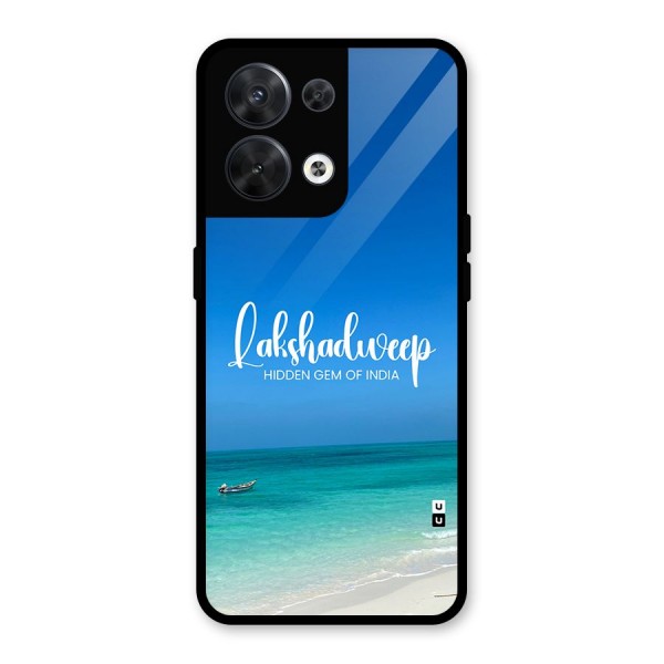 Lakshadweep Hidden Gem Glass Back Case for Oppo Reno8 5G