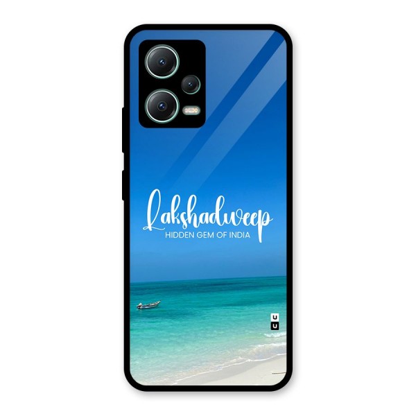 Lakshadweep Hidden Gem Glass Back Case for Poco X5