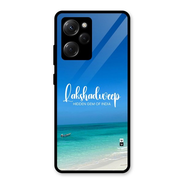 Lakshadweep Hidden Gem Glass Back Case for Poco X5 Pro