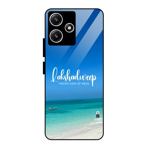 Lakshadweep Hidden Gem Glass Back Case for Redmi 12 5G