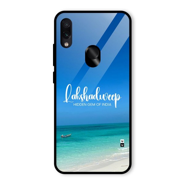 Lakshadweep Hidden Gem Glass Back Case for Redmi Note 7