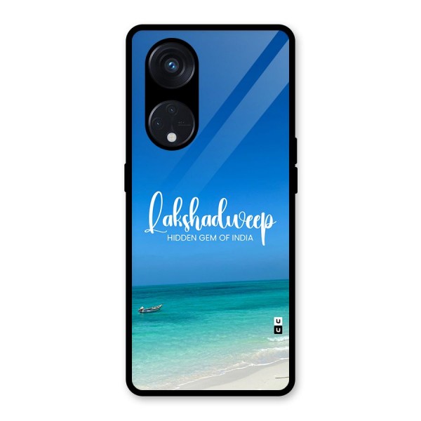 Lakshadweep Hidden Gem Glass Back Case for Reno8 T 5G