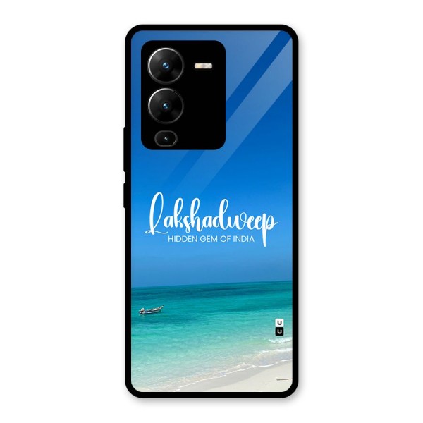 Lakshadweep Hidden Gem Glass Back Case for Vivo V25 Pro