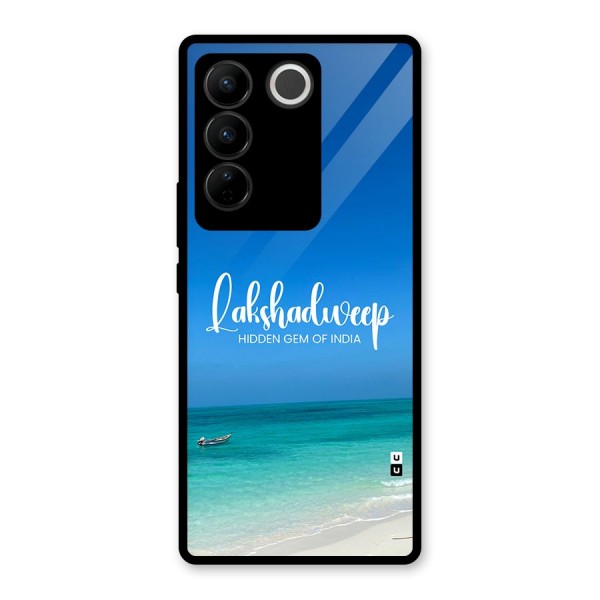 Lakshadweep Hidden Gem Glass Back Case for Vivo V27 Pro