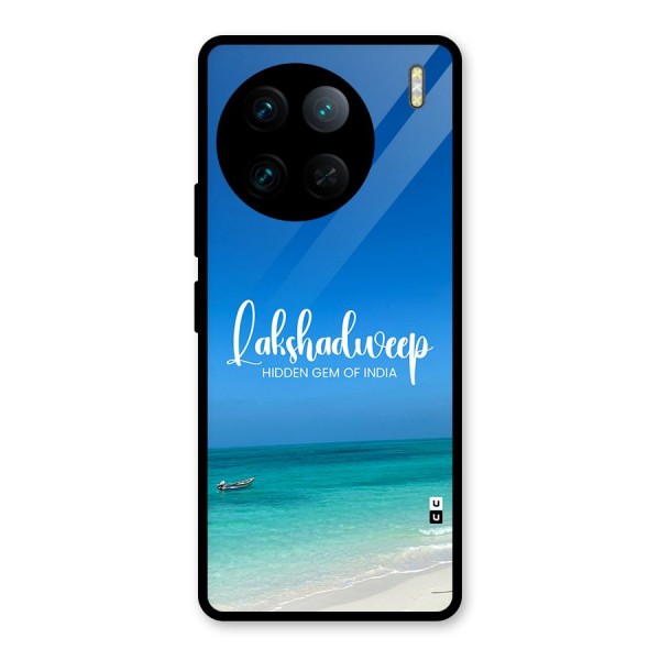 Lakshadweep Hidden Gem Glass Back Case for Vivo X90 Pro