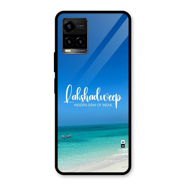 Lakshadweep Hidden Gem Glass Back Case for Vivo Y21A