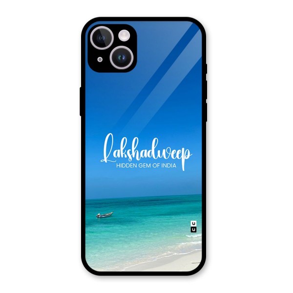 Lakshadweep Hidden Gem Glass Back Case for iPhone 14 Plus