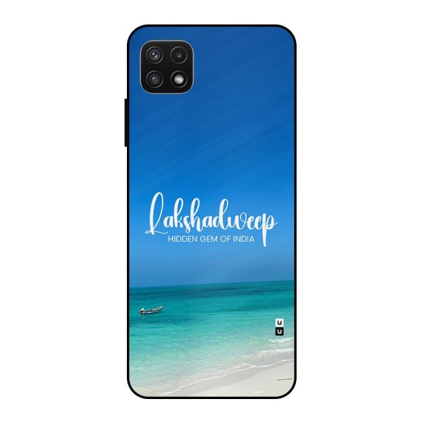 Lakshadweep Hidden Gem Metal Back Case for Galaxy A22 5G