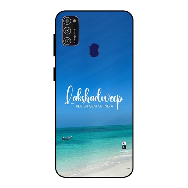 Lakshadweep Hidden Gem Metal Back Case for Galaxy M21