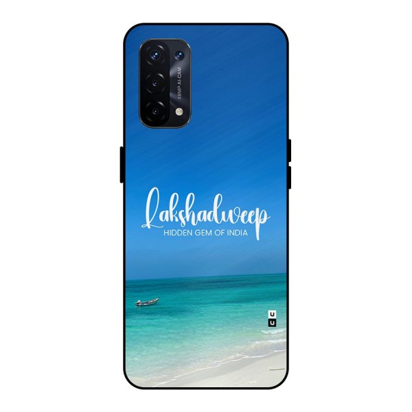 Lakshadweep Hidden Gem Metal Back Case for Oppo A74 5G