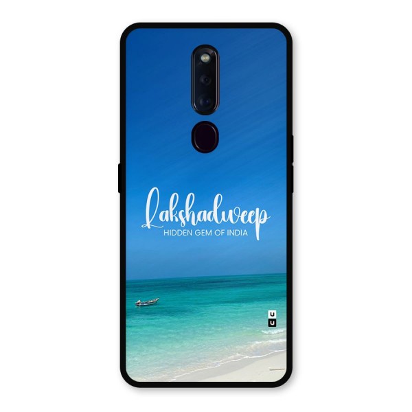 Lakshadweep Hidden Gem Metal Back Case for Oppo F11 Pro