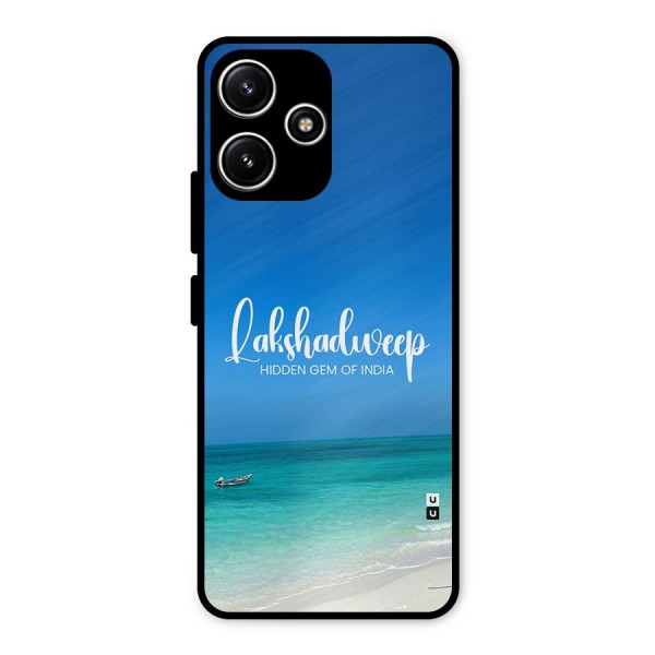 Lakshadweep Hidden Gem Metal Back Case for Poco M6 Pro