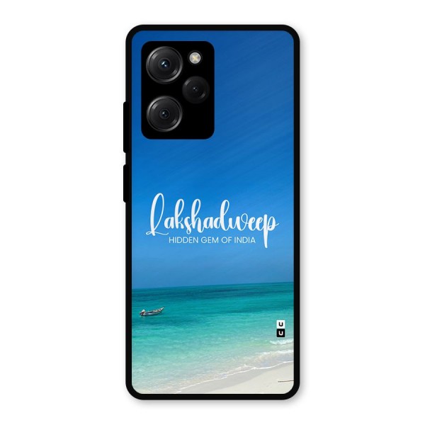 Lakshadweep Hidden Gem Metal Back Case for Poco X5 Pro